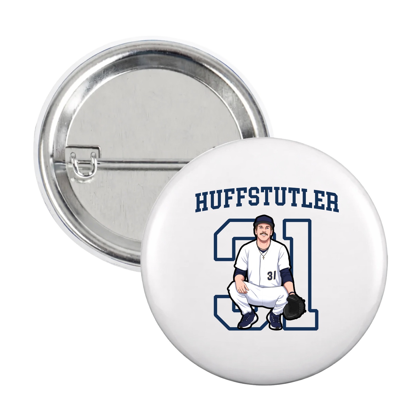 Game Day Button — Shirsey in White