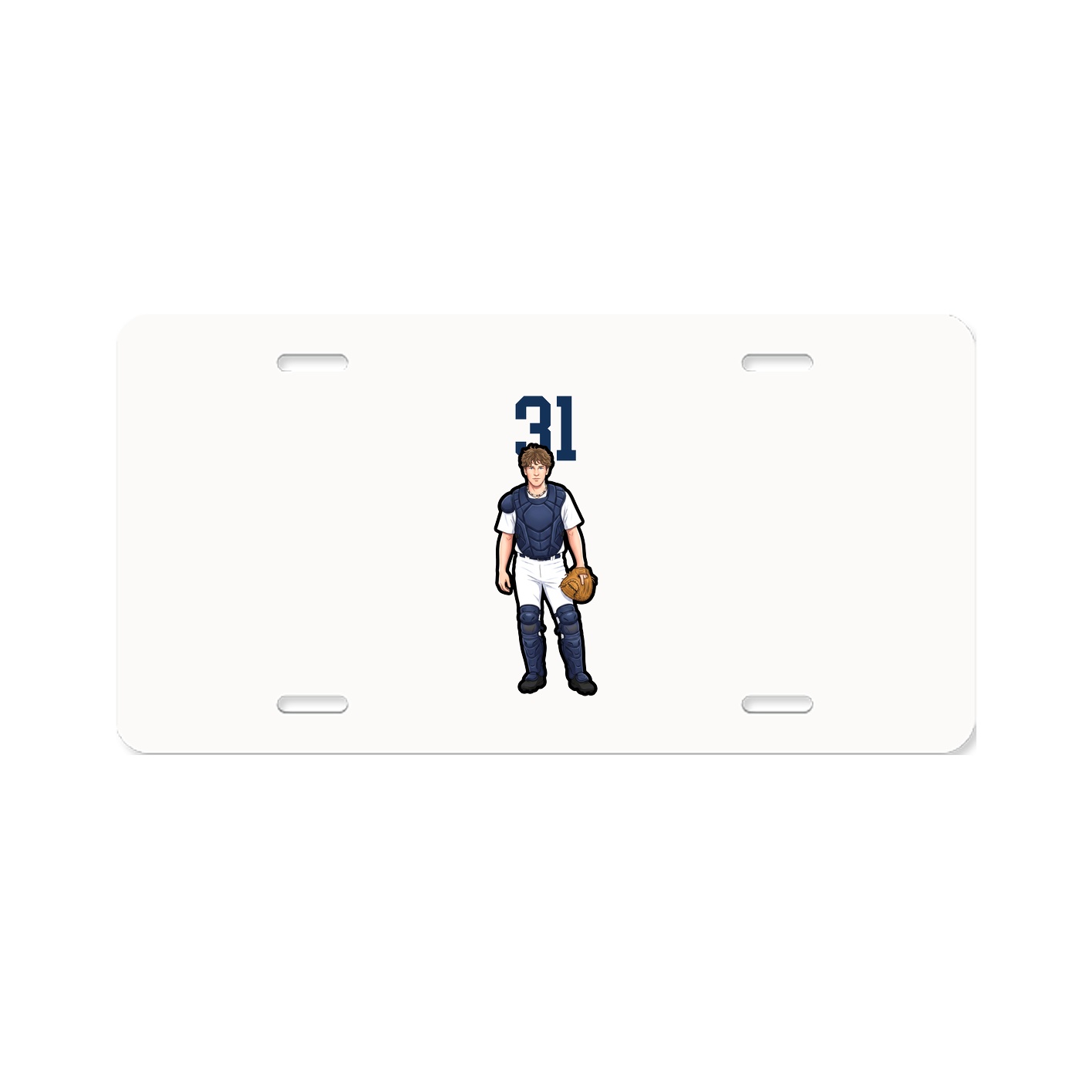 License Plate — Number Top in Classic
