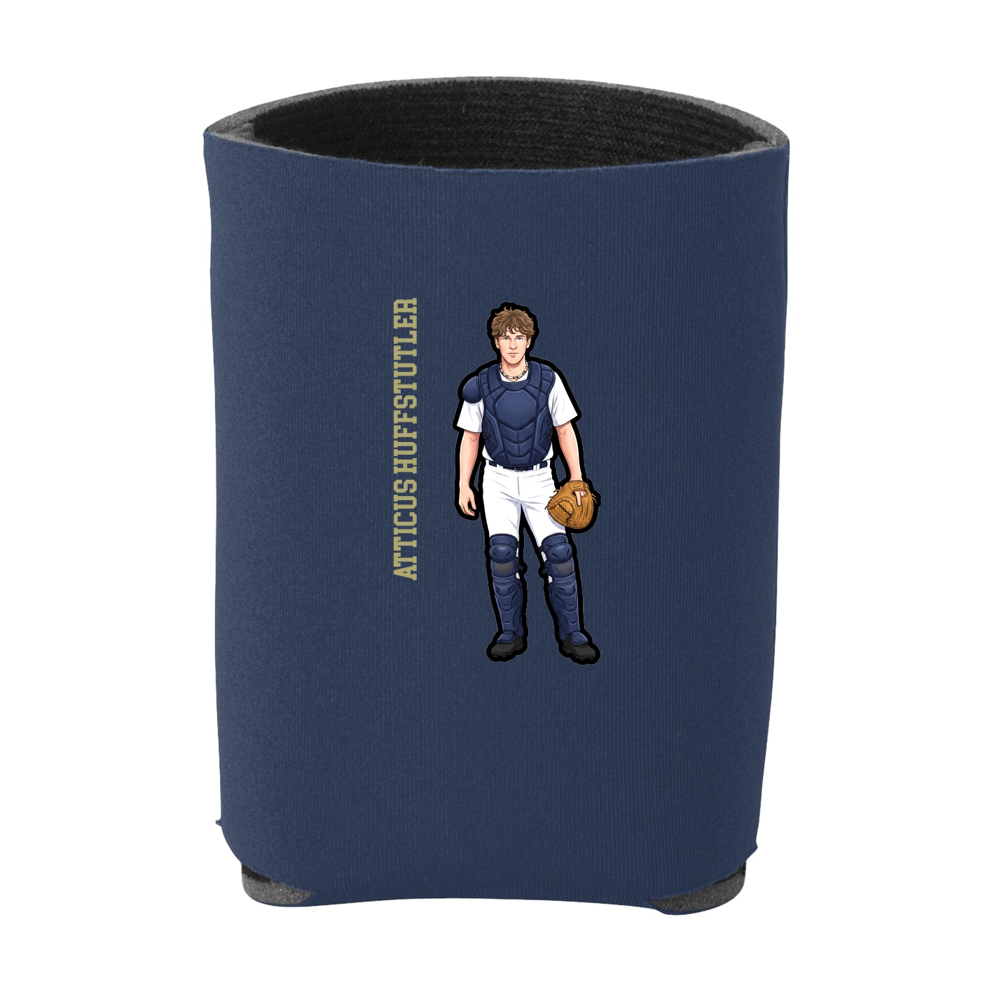 Can Holder — Name Vertical in Navy