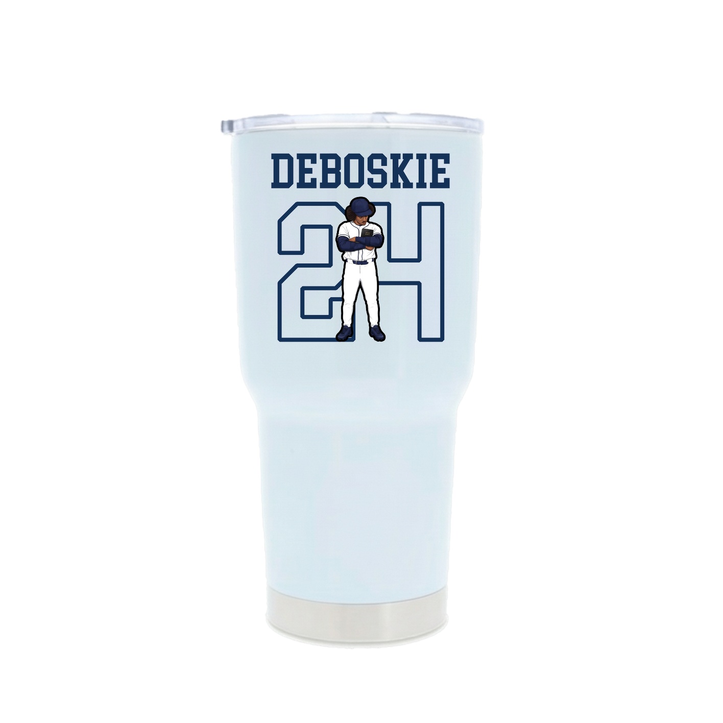 30oz Stainless Steel Tumbler — Shirsey in White