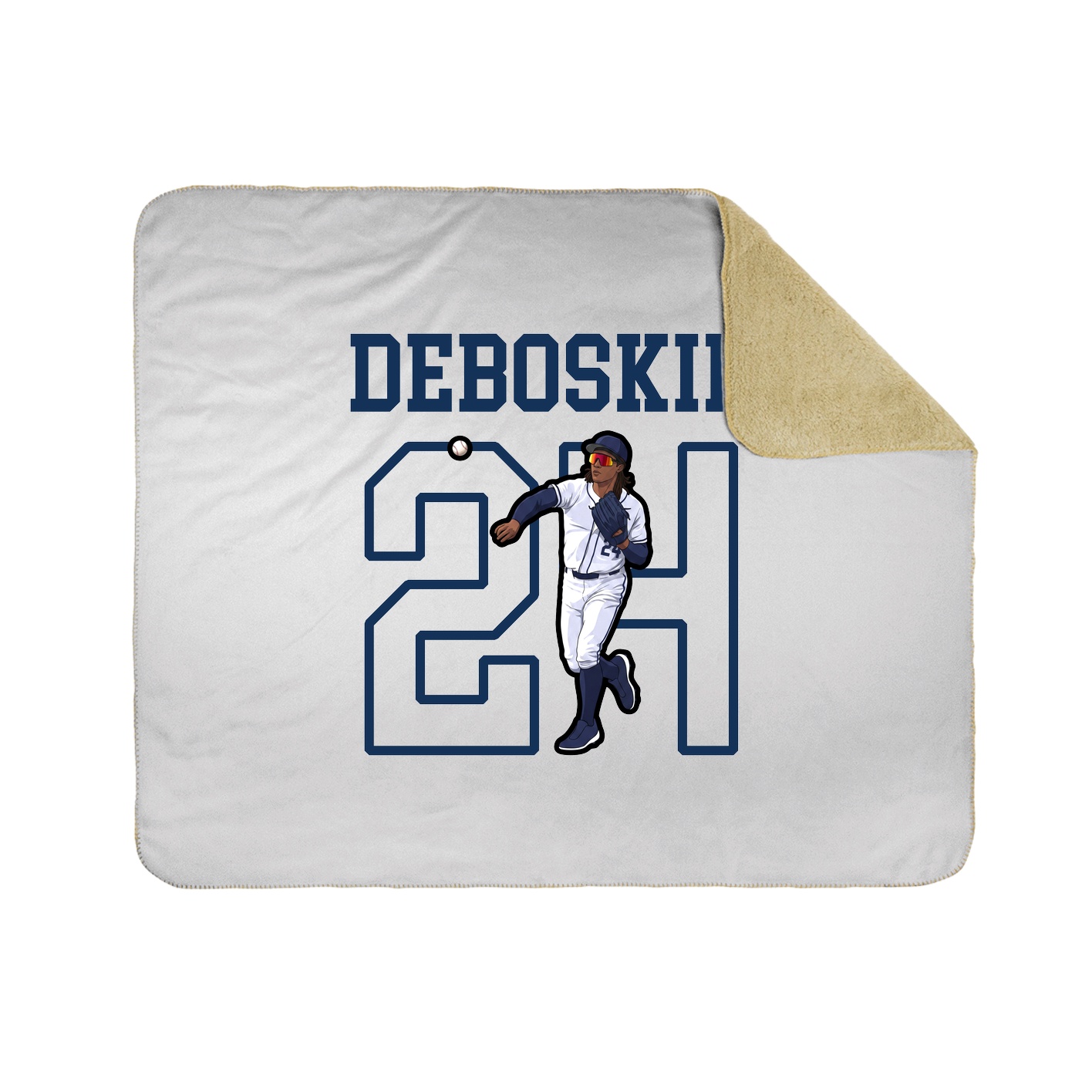 Throw Blanket — Shirsey in White
