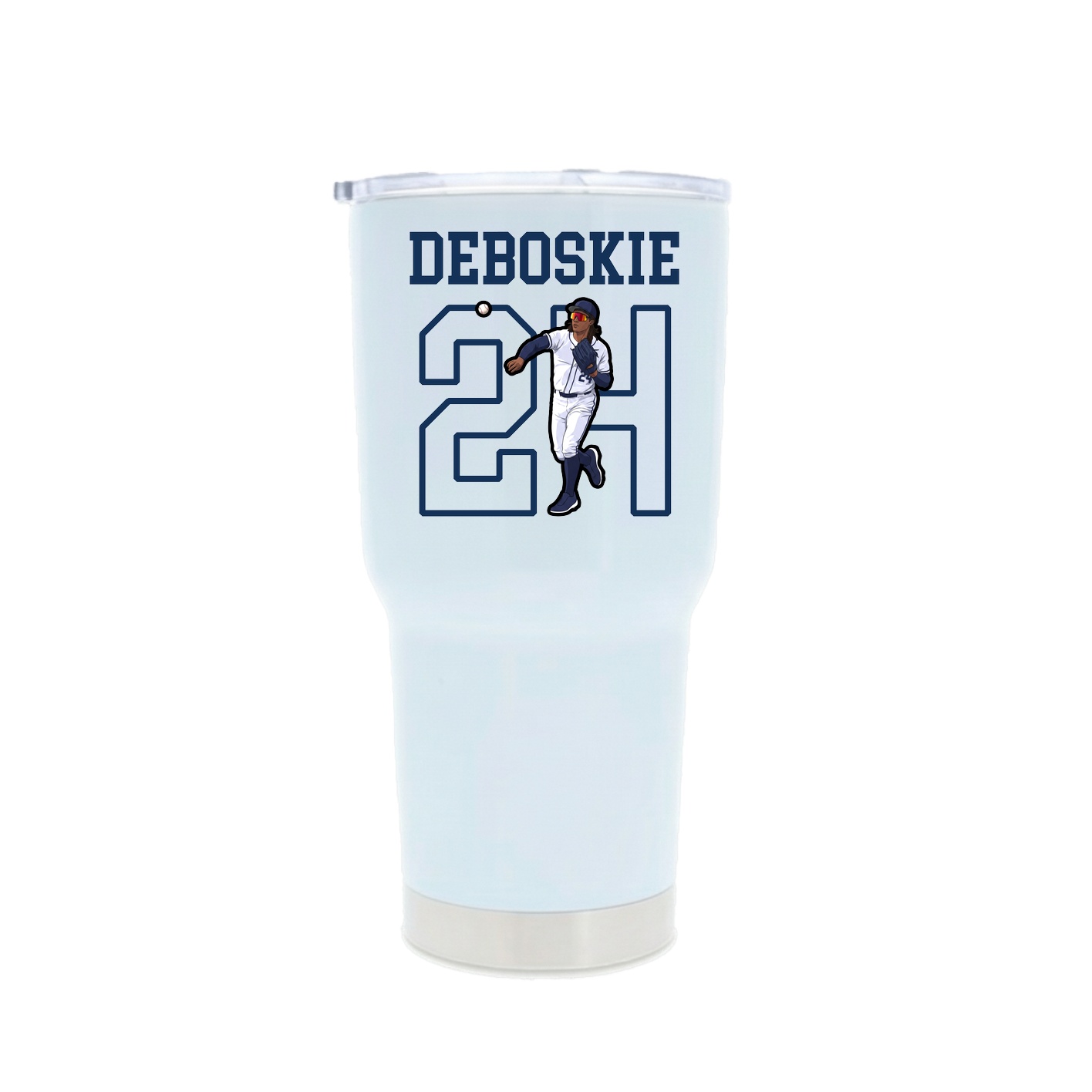 30oz Stainless Steel Tumbler — Shirsey in White