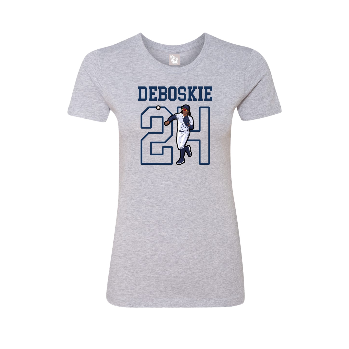 Fitted Women's Tee — Shirsey in Grey
