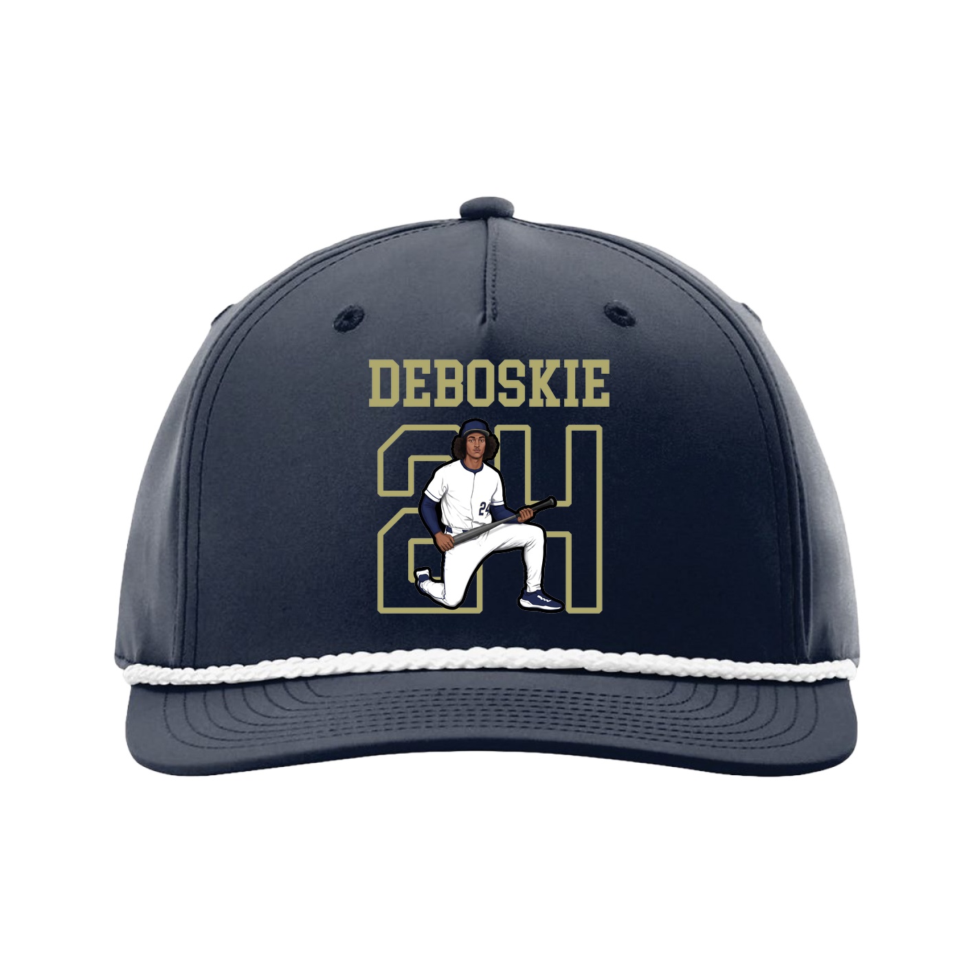 Five-Panel Classic Rope Cap — Shirsey in Navy