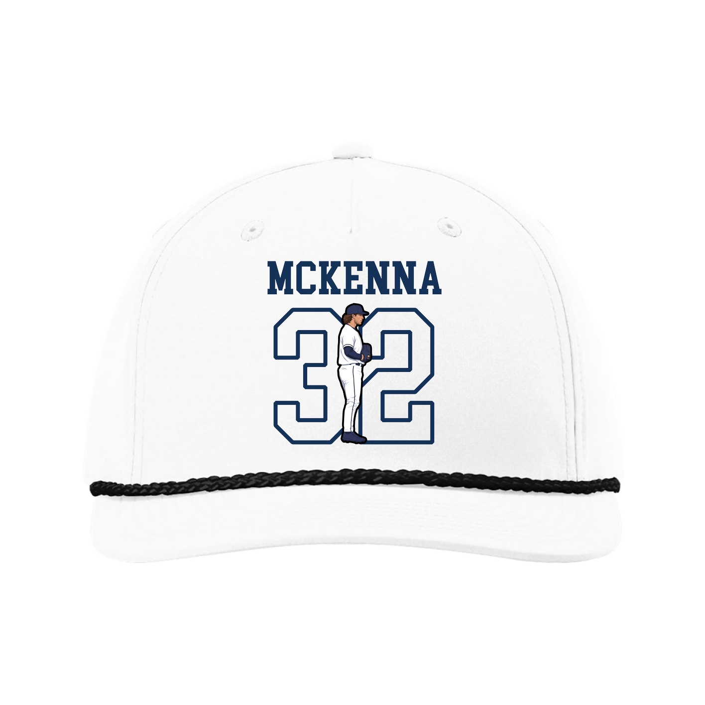 Five-Panel Classic Rope Cap — Shirsey in White