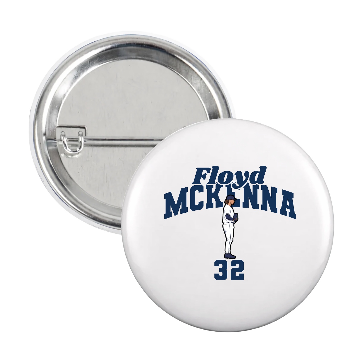 Game Day Button — Signature Arch in White