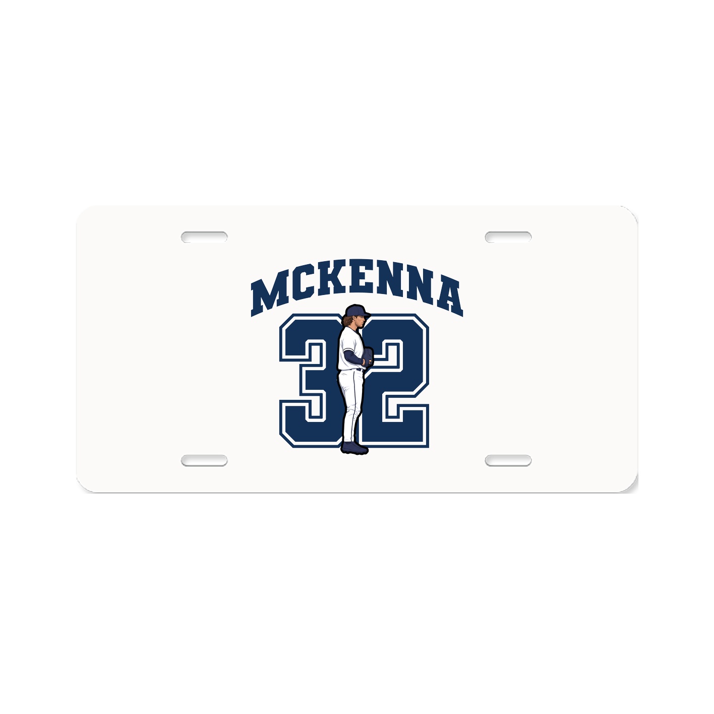 License Plate — Number in Classic