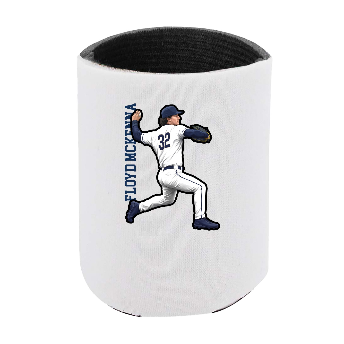 Can Holder — Name Vertical in White