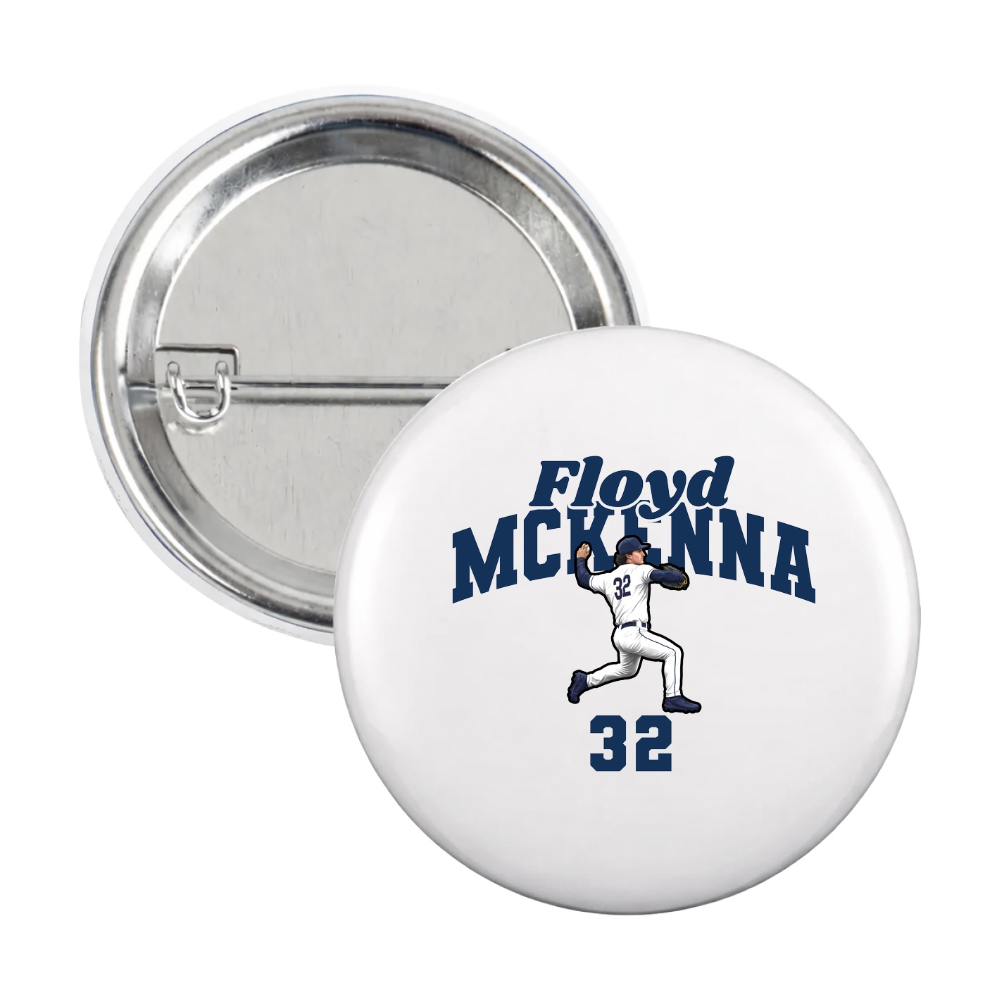 Game Day Button — Signature Arch in White