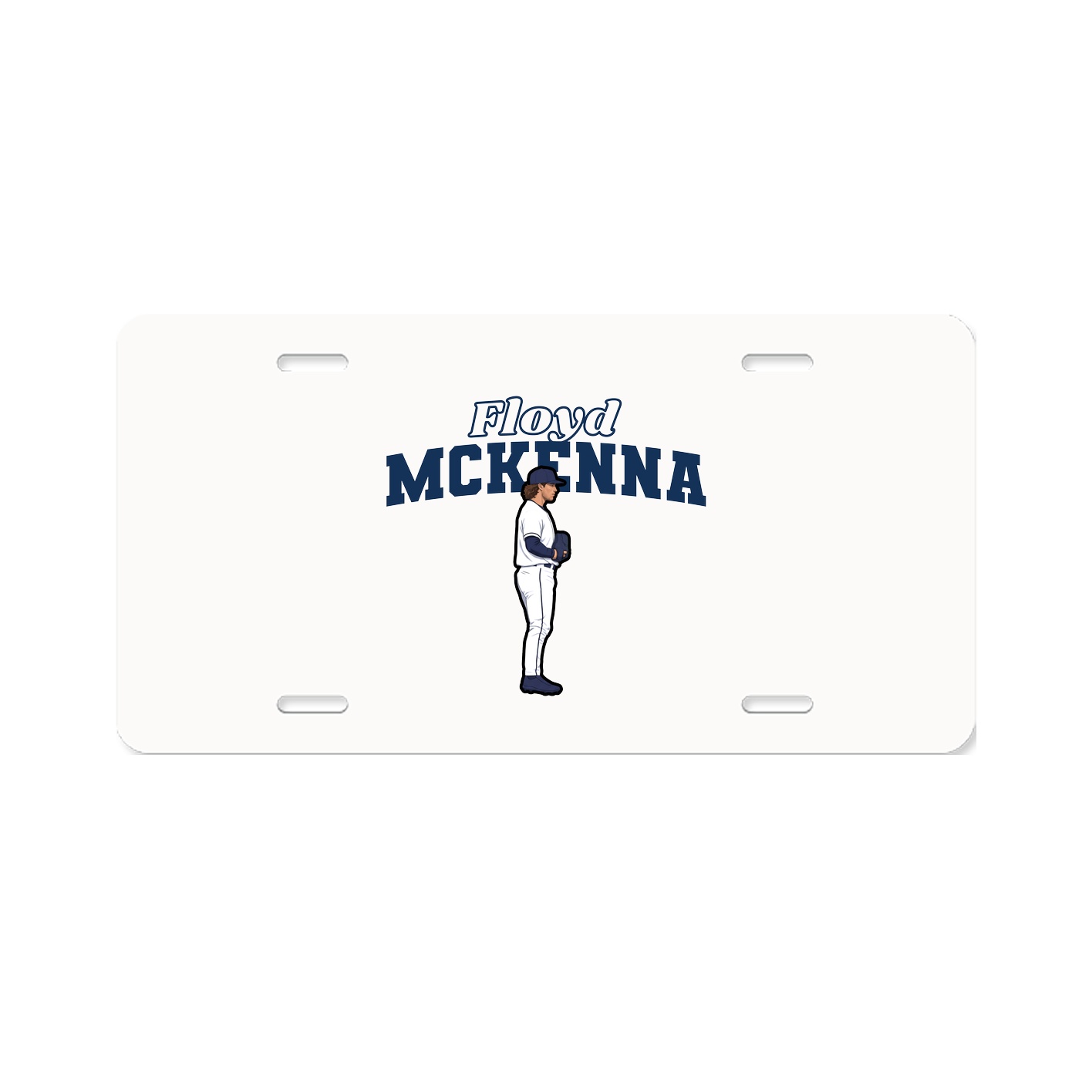 License Plate — Name Arch in Classic