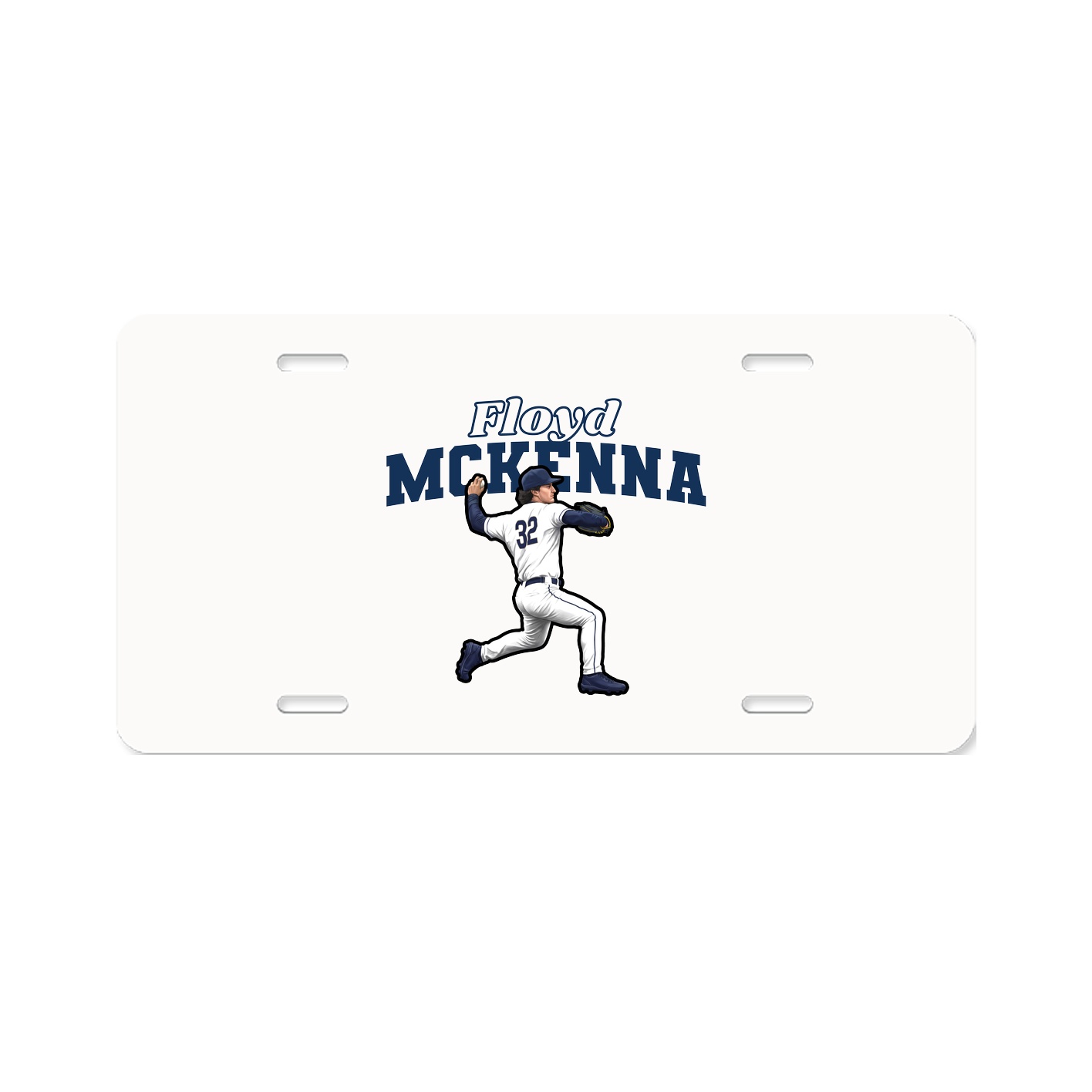 License Plate — Name Arch in Classic