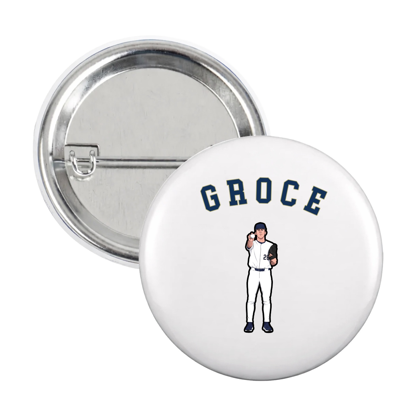 Game Day Button — Shirsey Arch in White