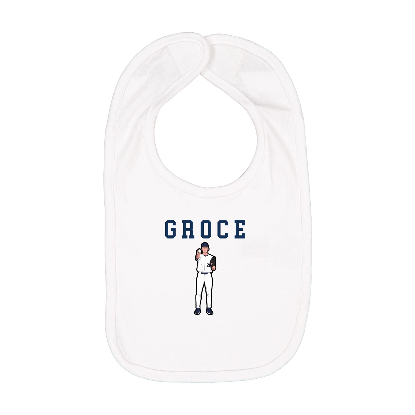Infant Bib — Shirsey in White