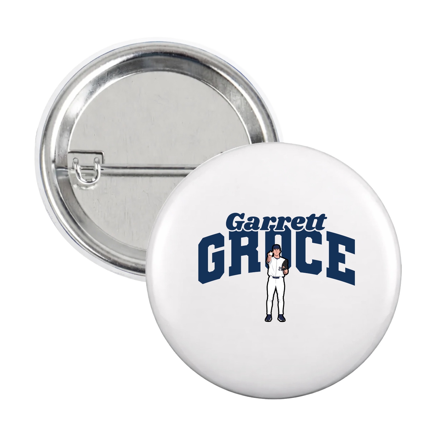 Game Day Button — Signature Arch in White