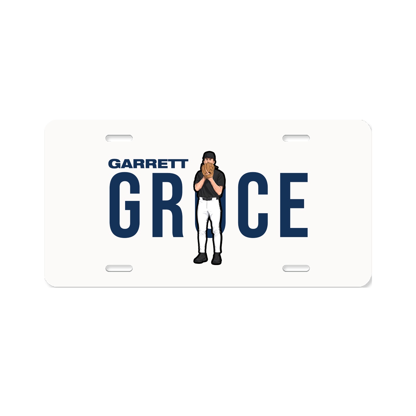 License Plate — Player Name in Classic