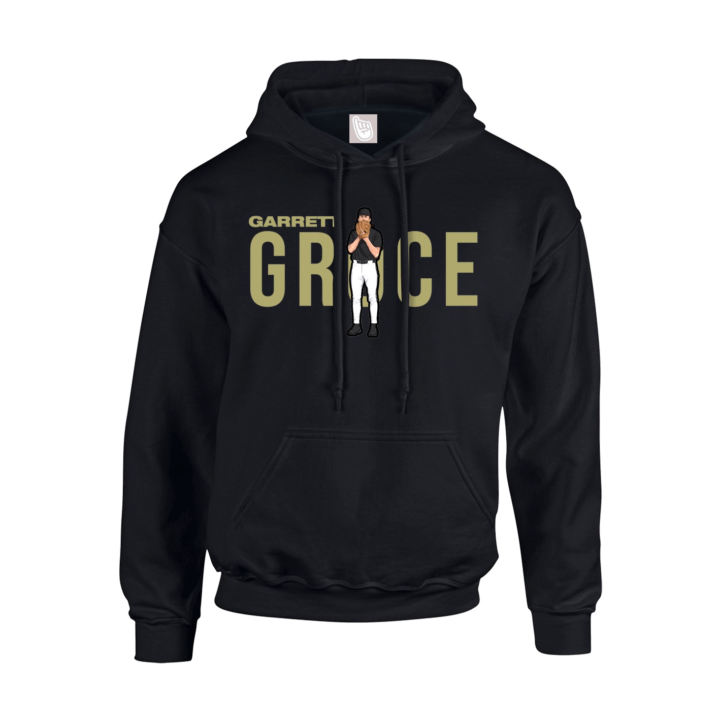 Hoodie — Player Name in Black