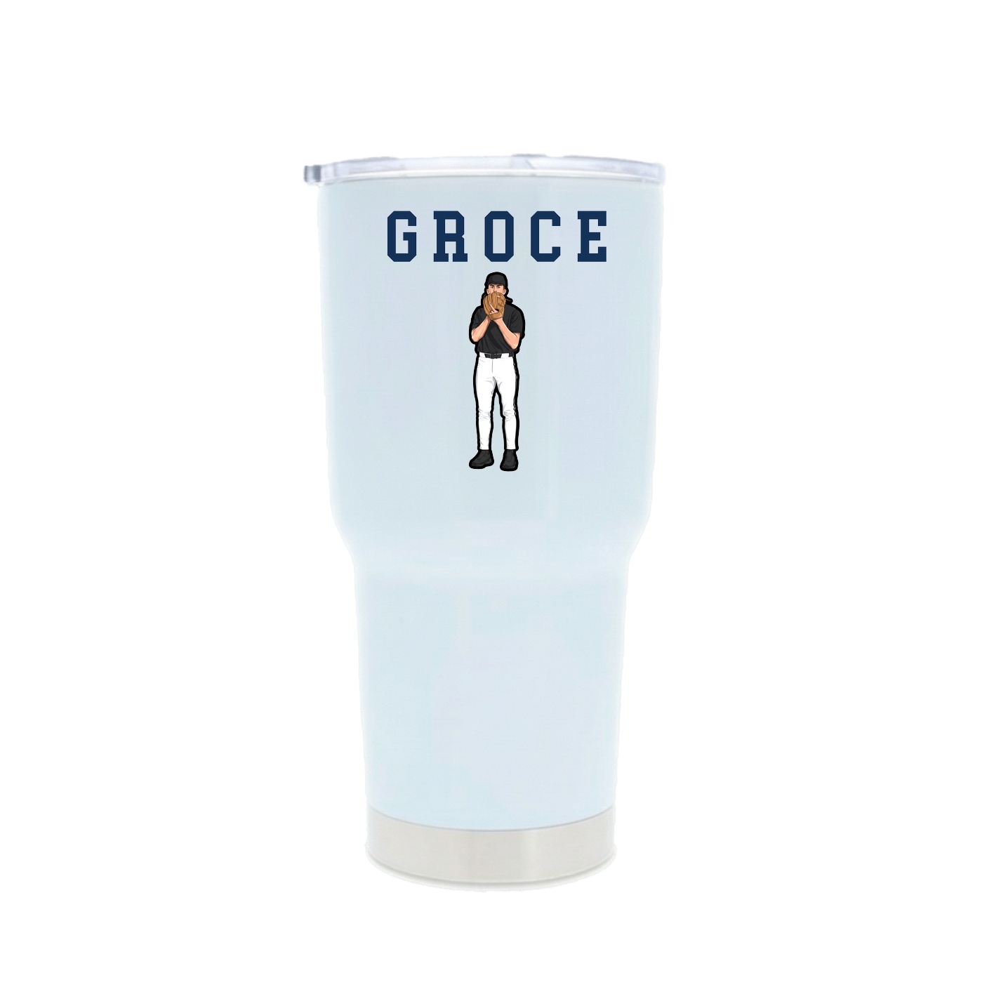 30oz Stainless Steel Tumbler — Shirsey in White