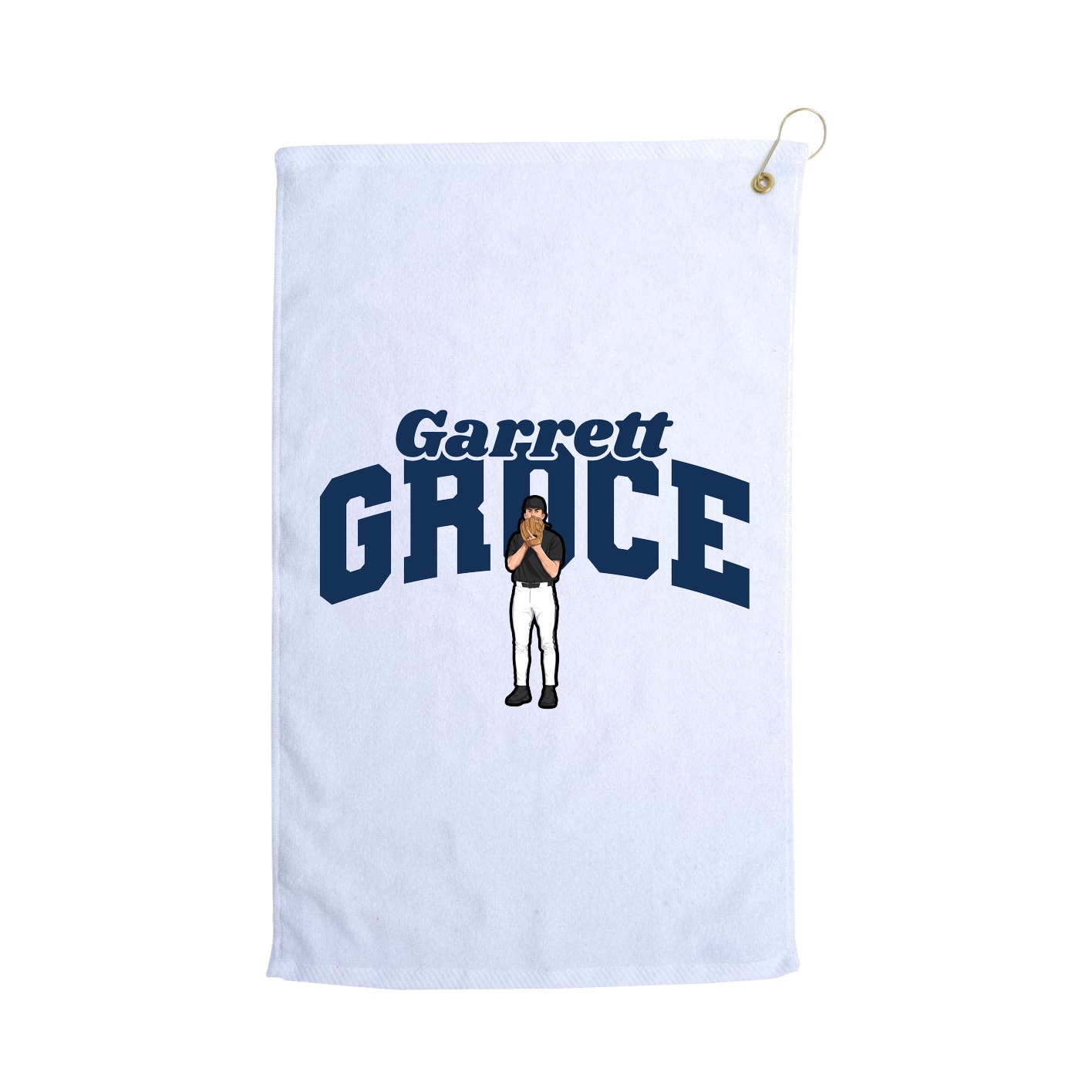 Golf Towel — Signature Arch in White