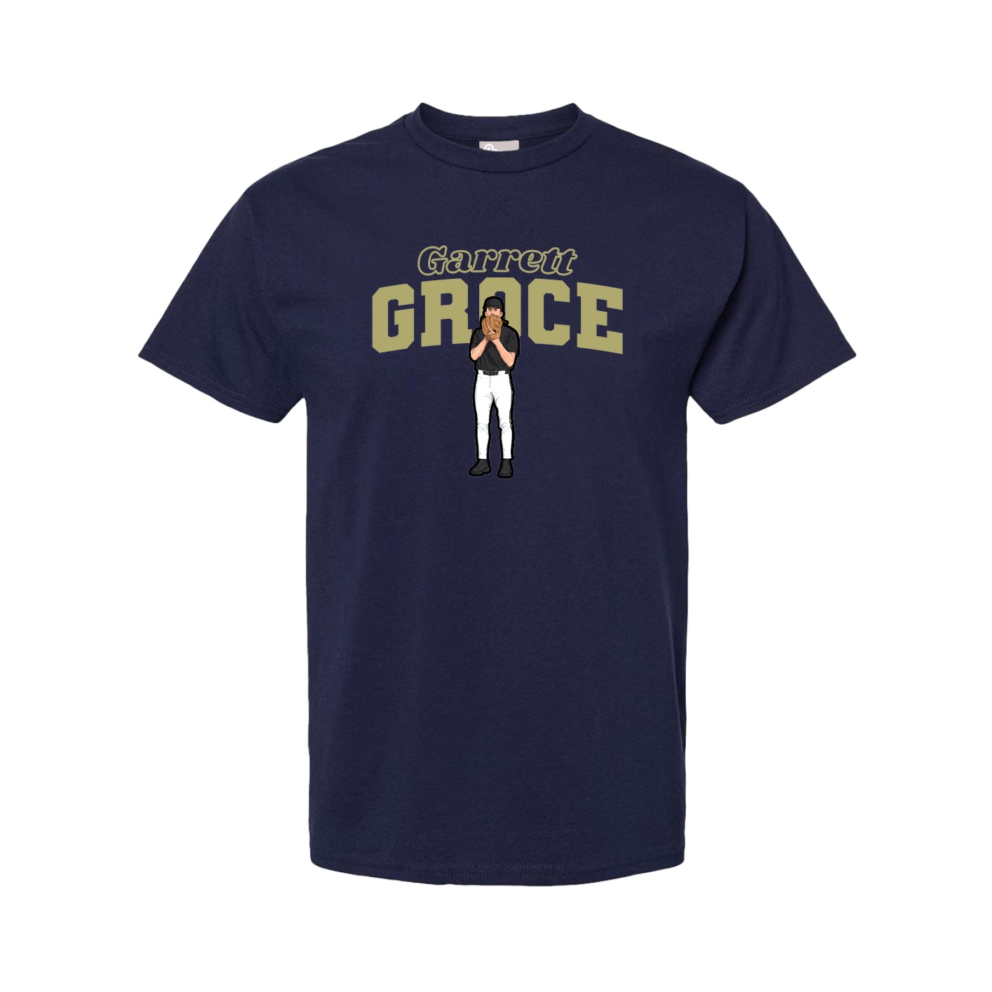Youth Tee — Name Arch in Navy