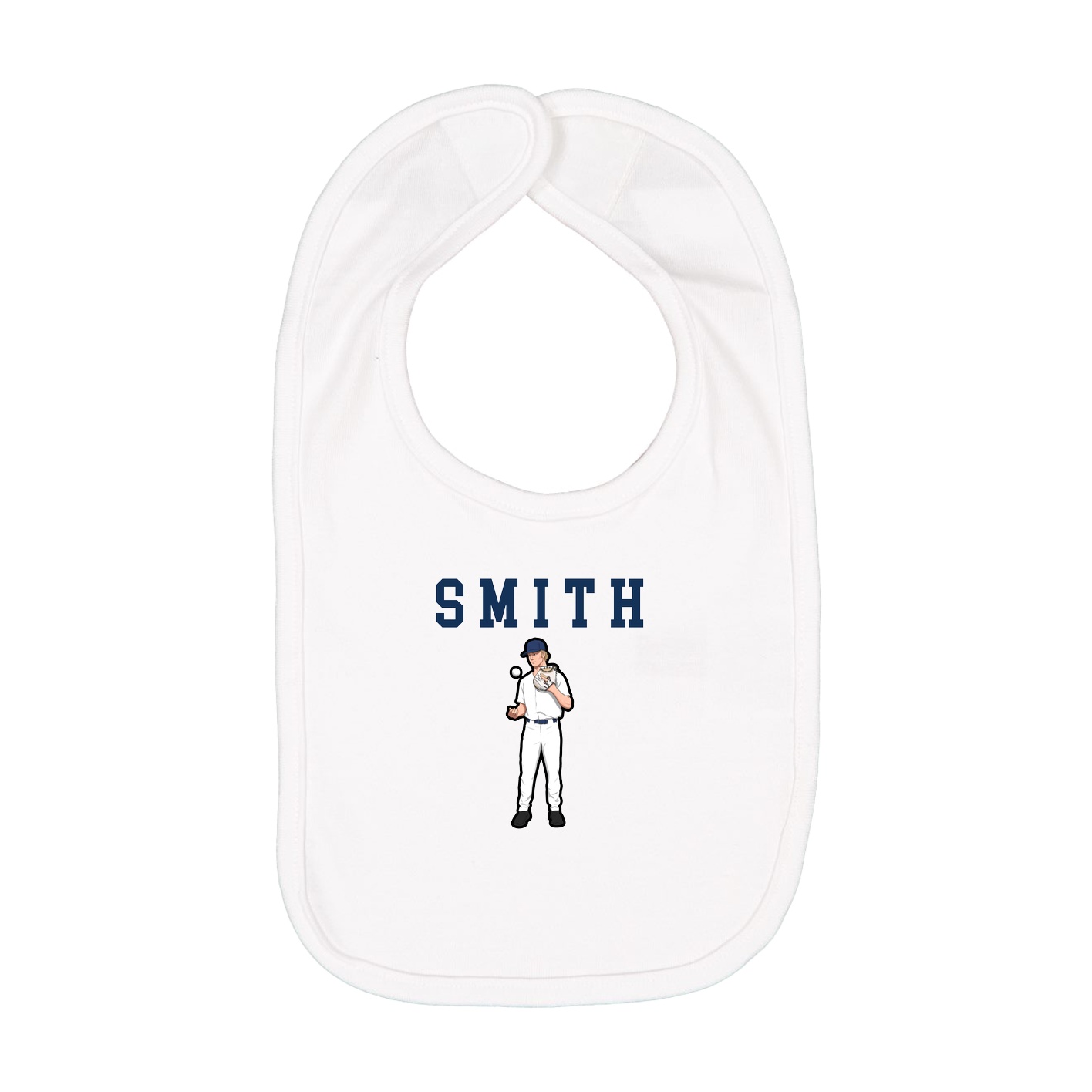 Infant Bib — Shirsey in White