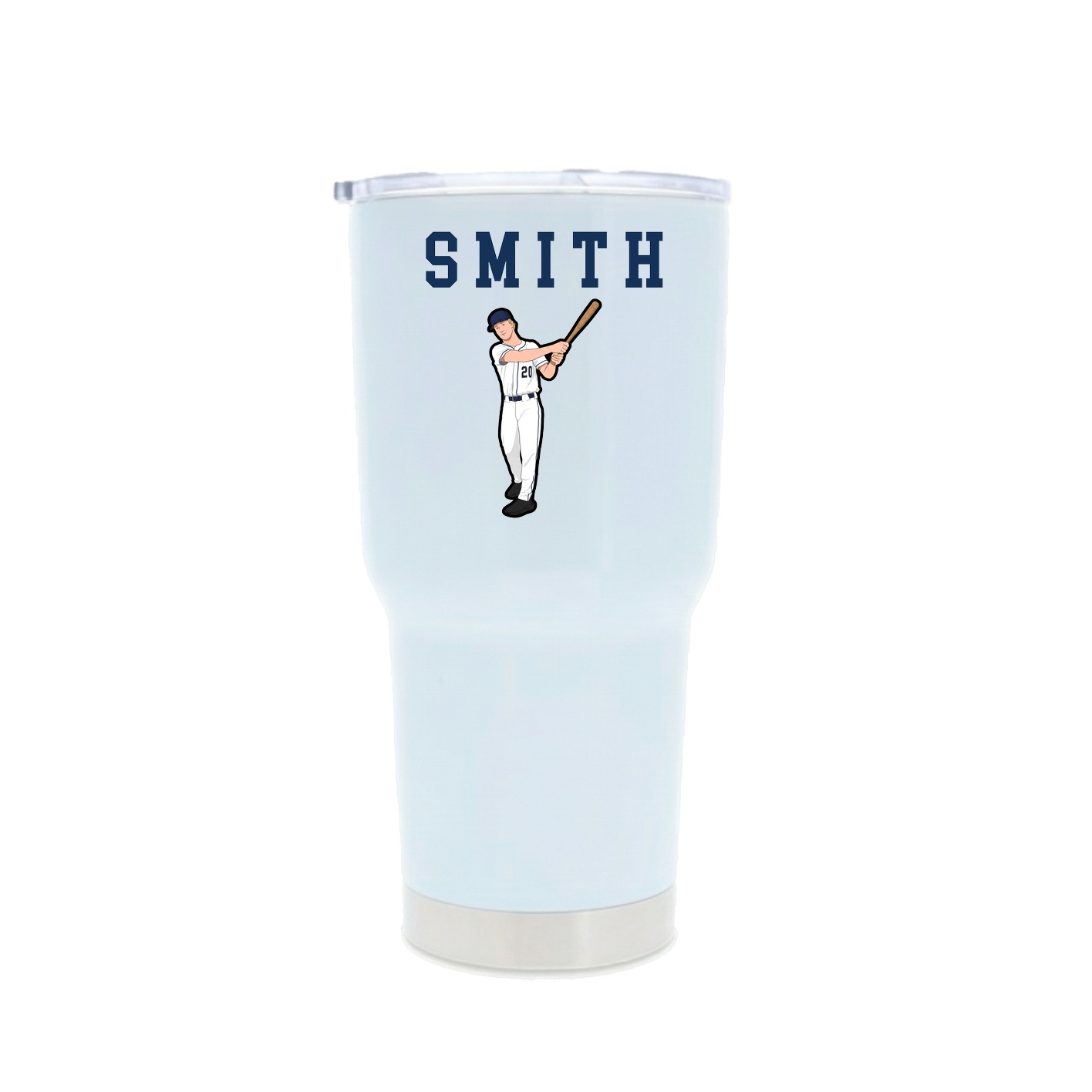 30oz Stainless Steel Tumbler — Shirsey in White
