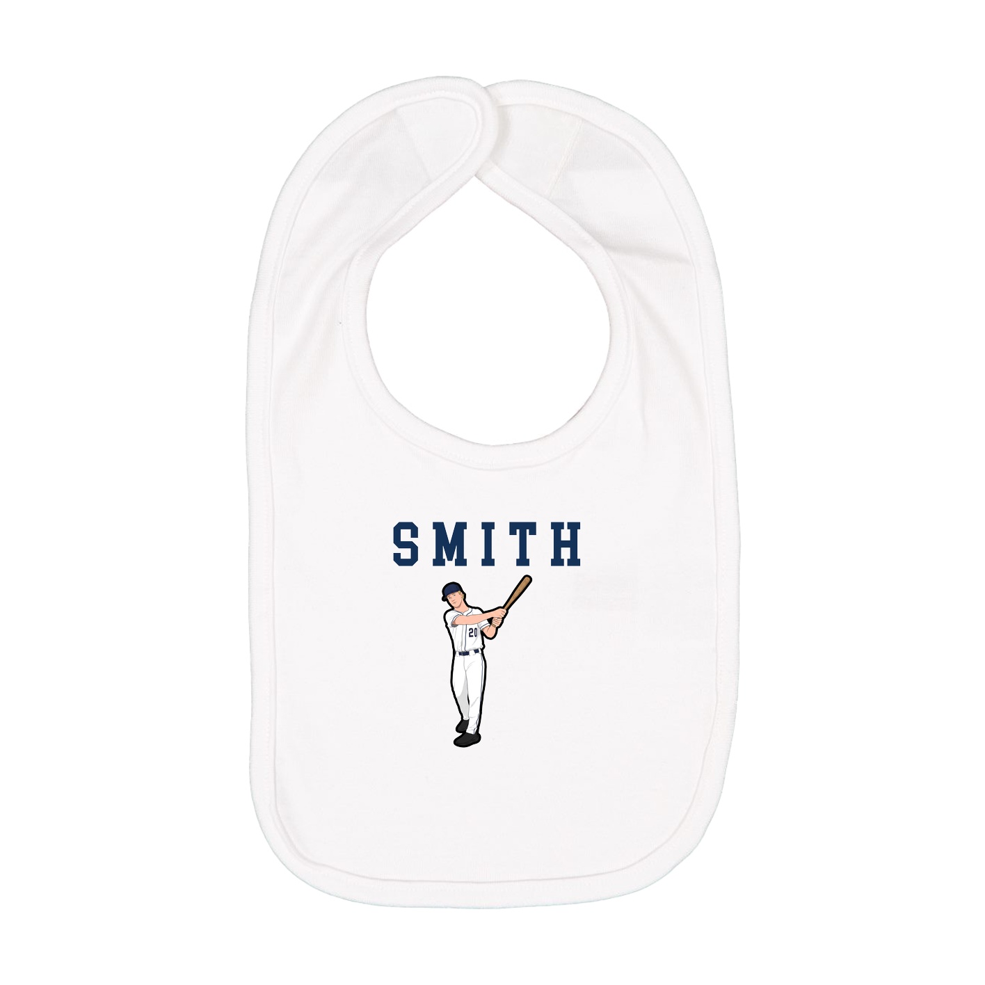 Infant Bib — Shirsey in White