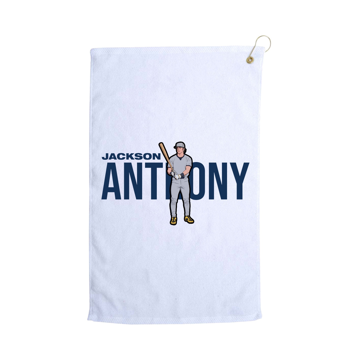 Golf Towel — Player Name in White