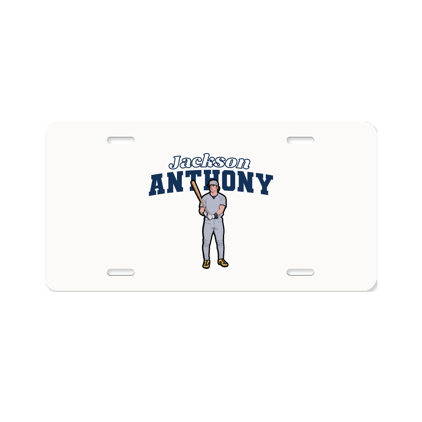 License Plate — Name Arch in Classic