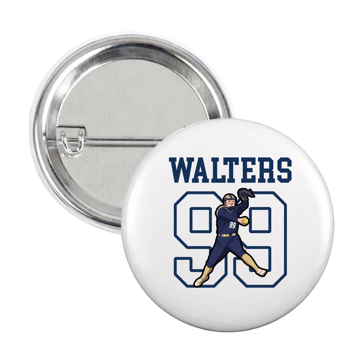Game Day Button — Shirsey in White