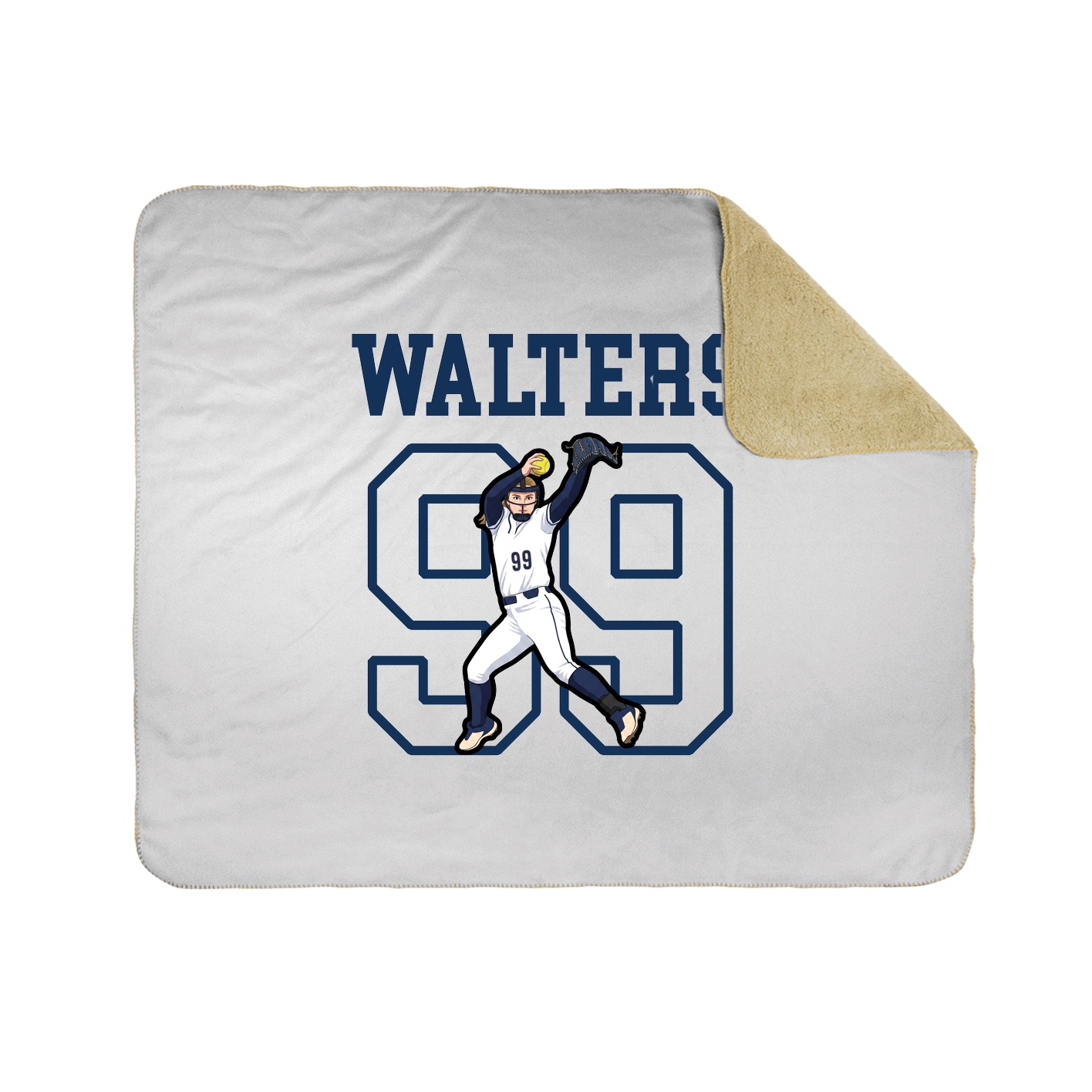 Throw Blanket — Shirsey in White