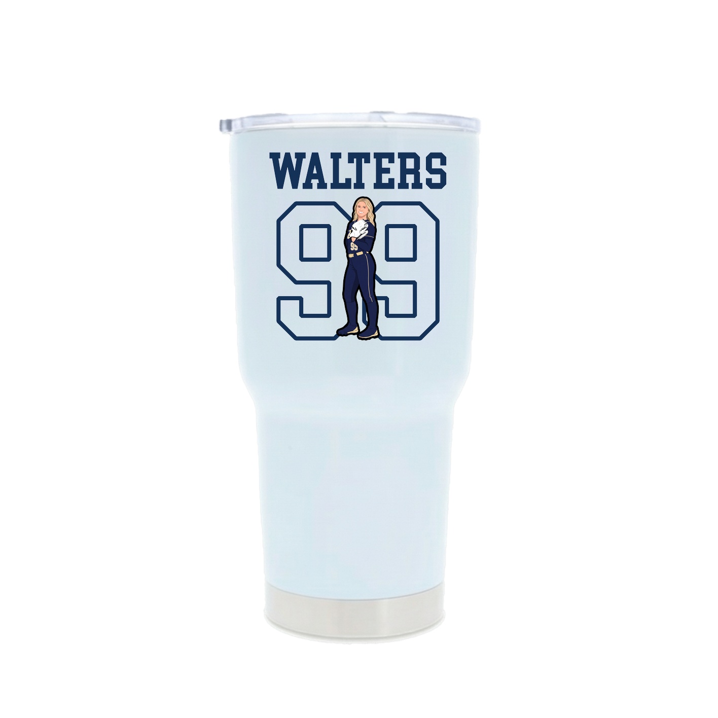 30oz Stainless Steel Tumbler — Shirsey in White