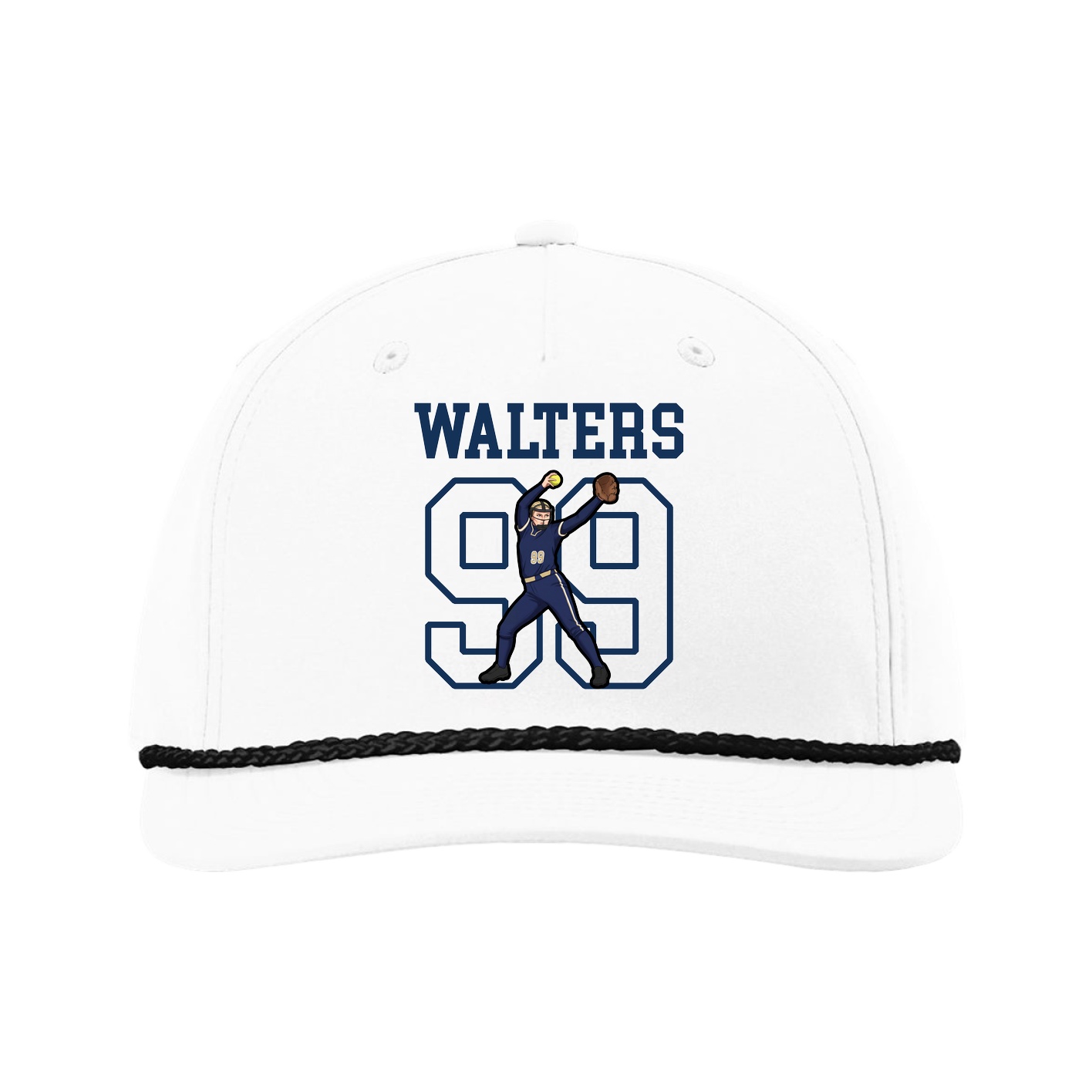 Five-Panel Classic Rope Cap — Shirsey in White