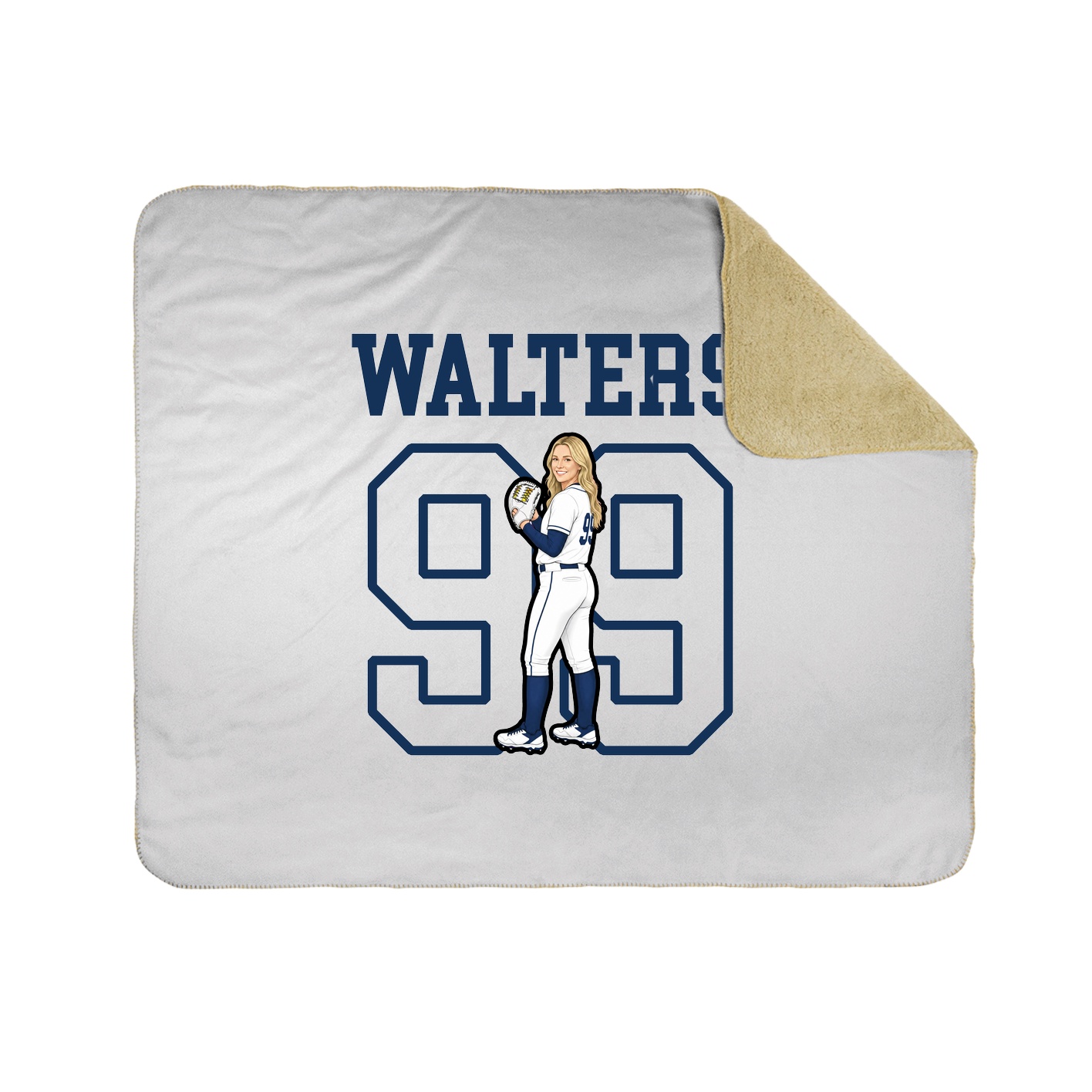 Throw Blanket — Shirsey in White