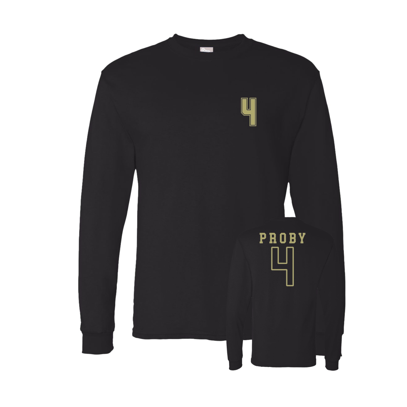 Long Sleeve Tee — Chest Back in Black