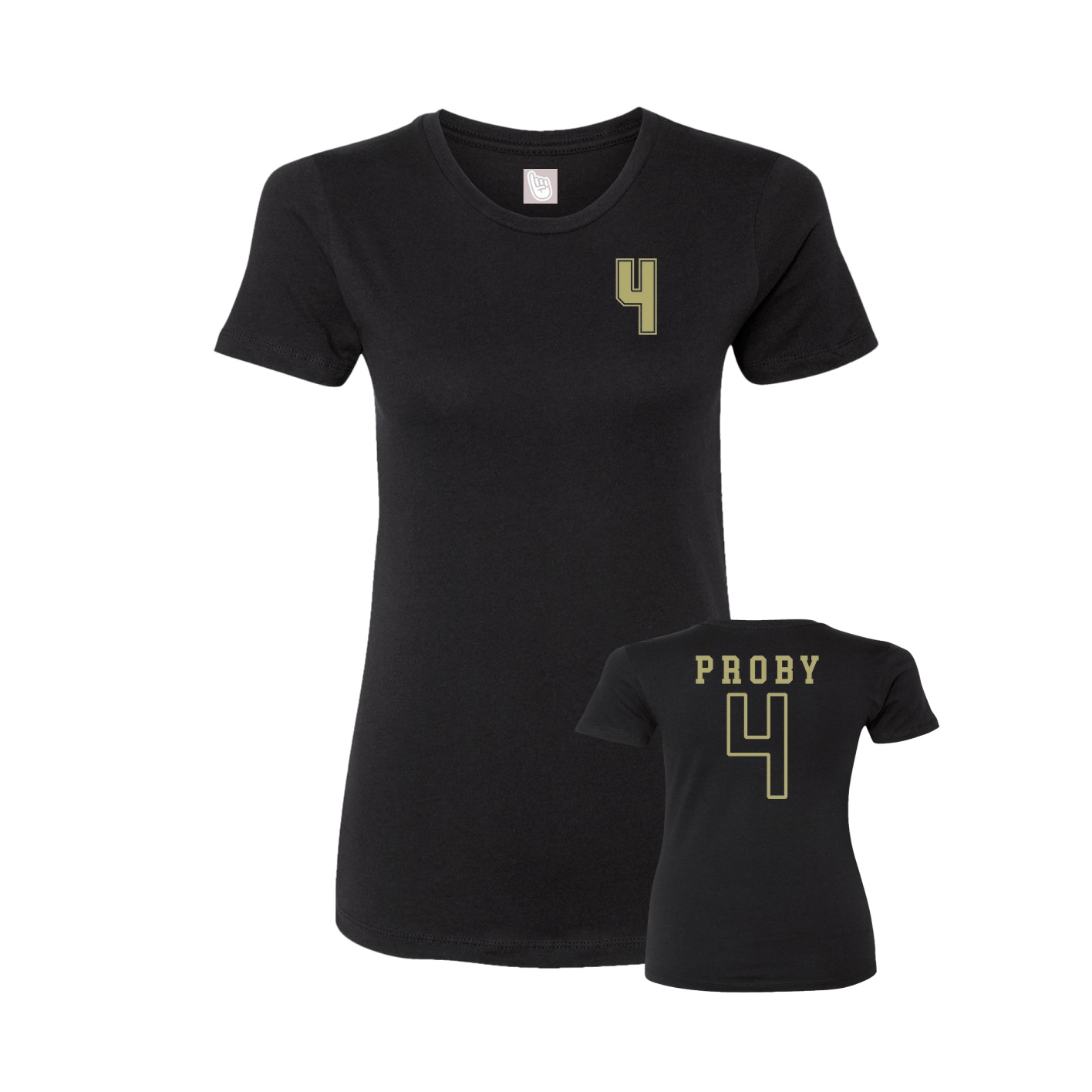 Womens Tee — Chest Back in Black