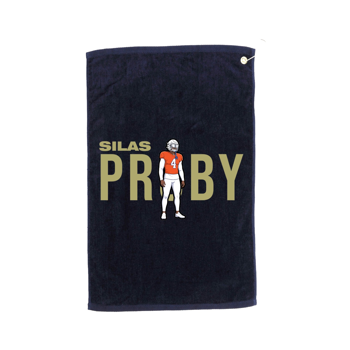 Golf Towel — Player Name in Navy