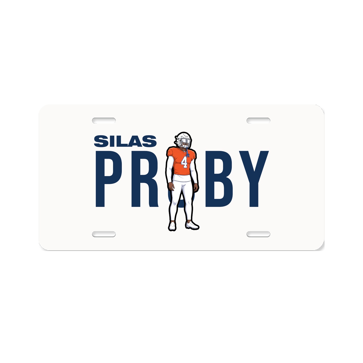 License Plate — Player Name in Classic