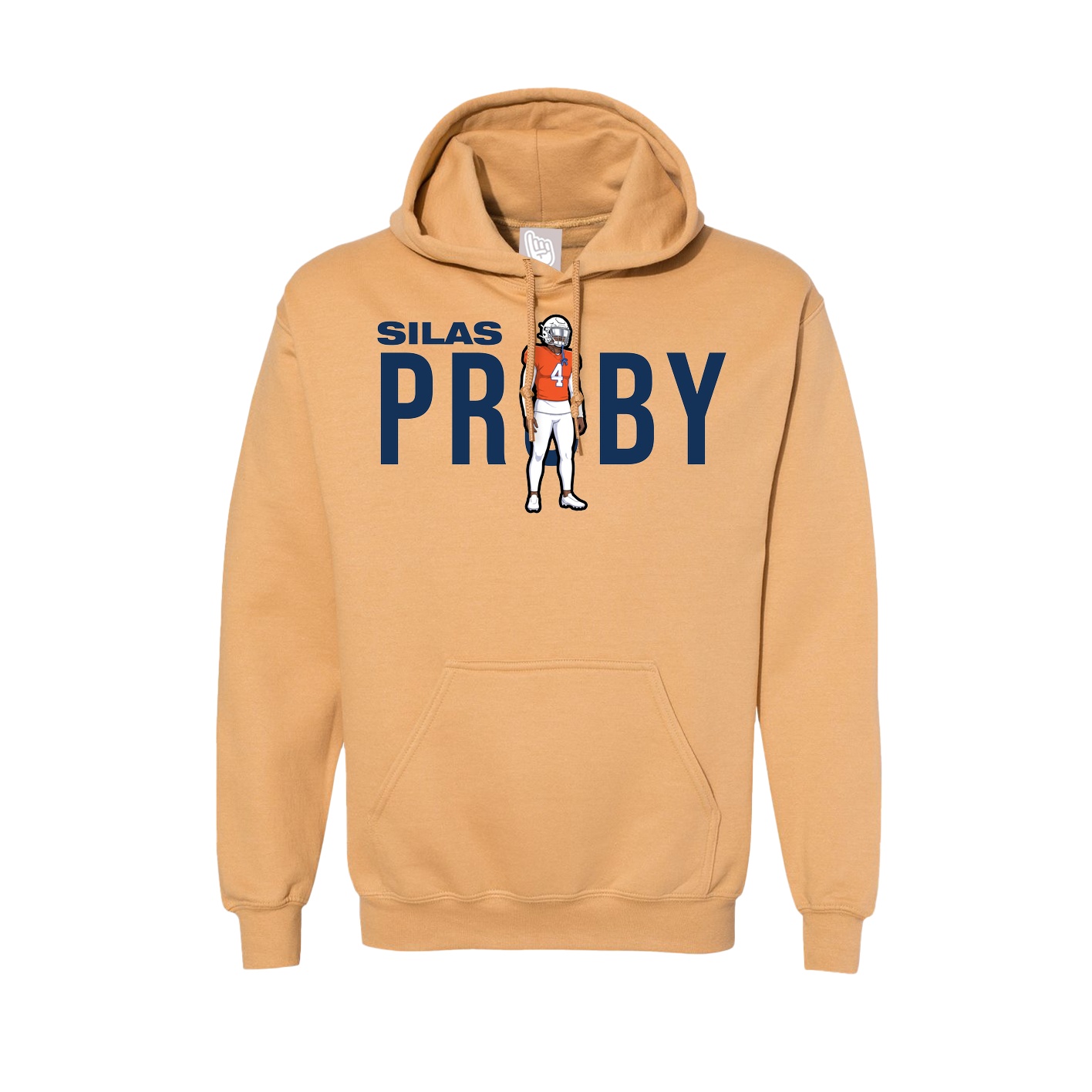 Hoodie — Player Name in Vegas Gold
