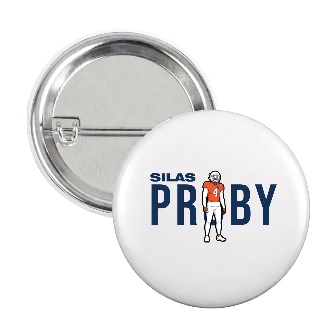 Game Day Button — Player Name in White