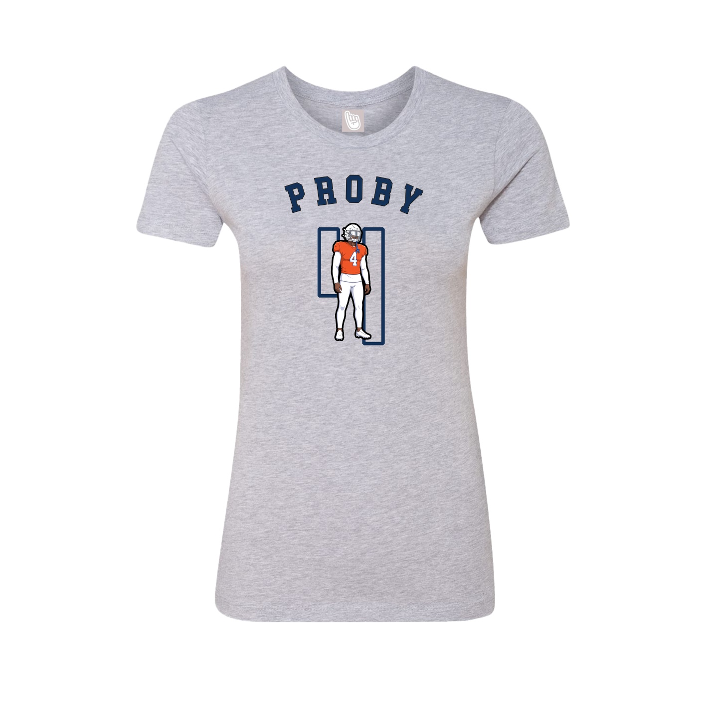 Fitted Women's Tee — Shirsey Arch in Grey
