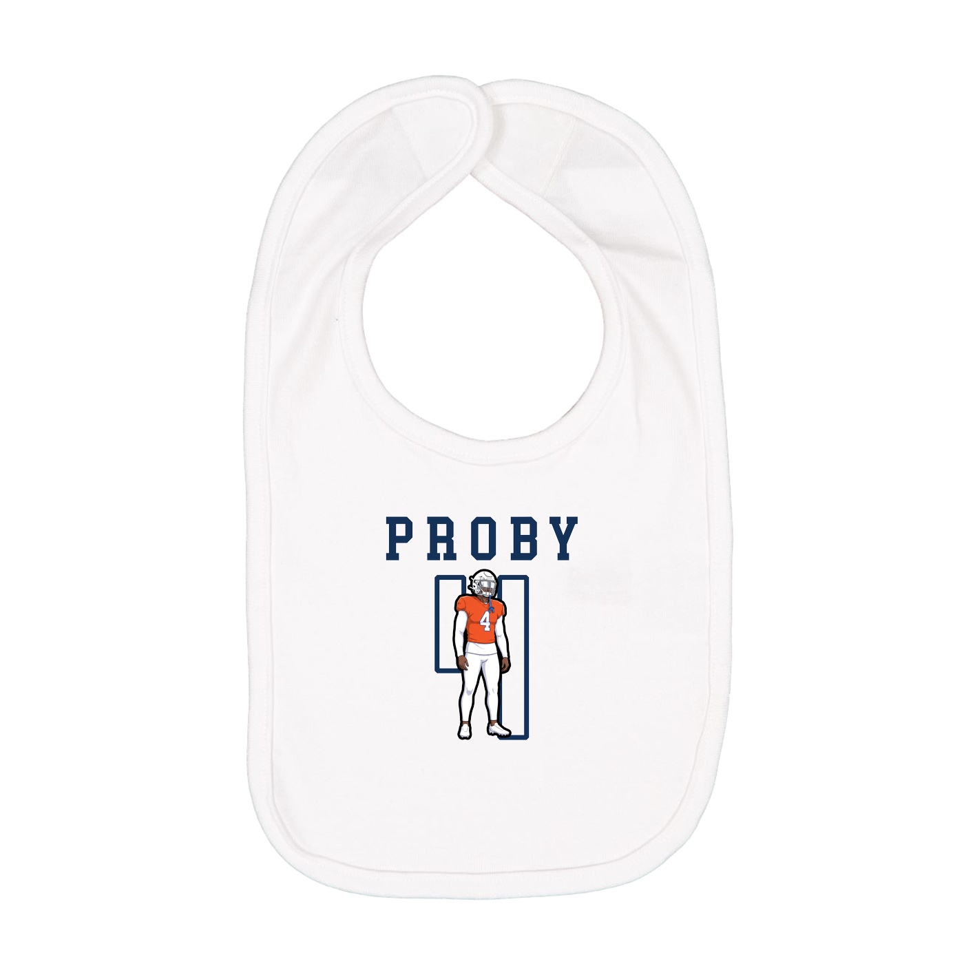 Infant Bib — Shirsey in White