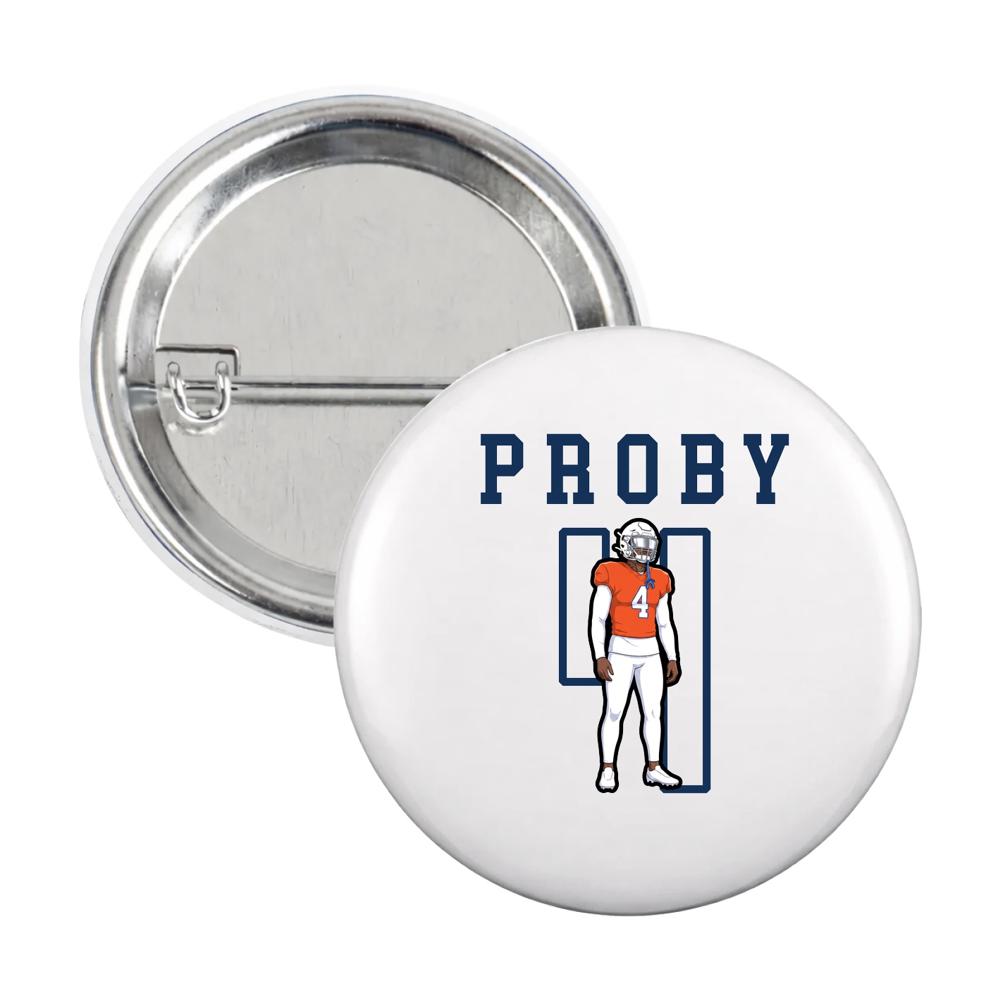 Game Day Button — Shirsey in White
