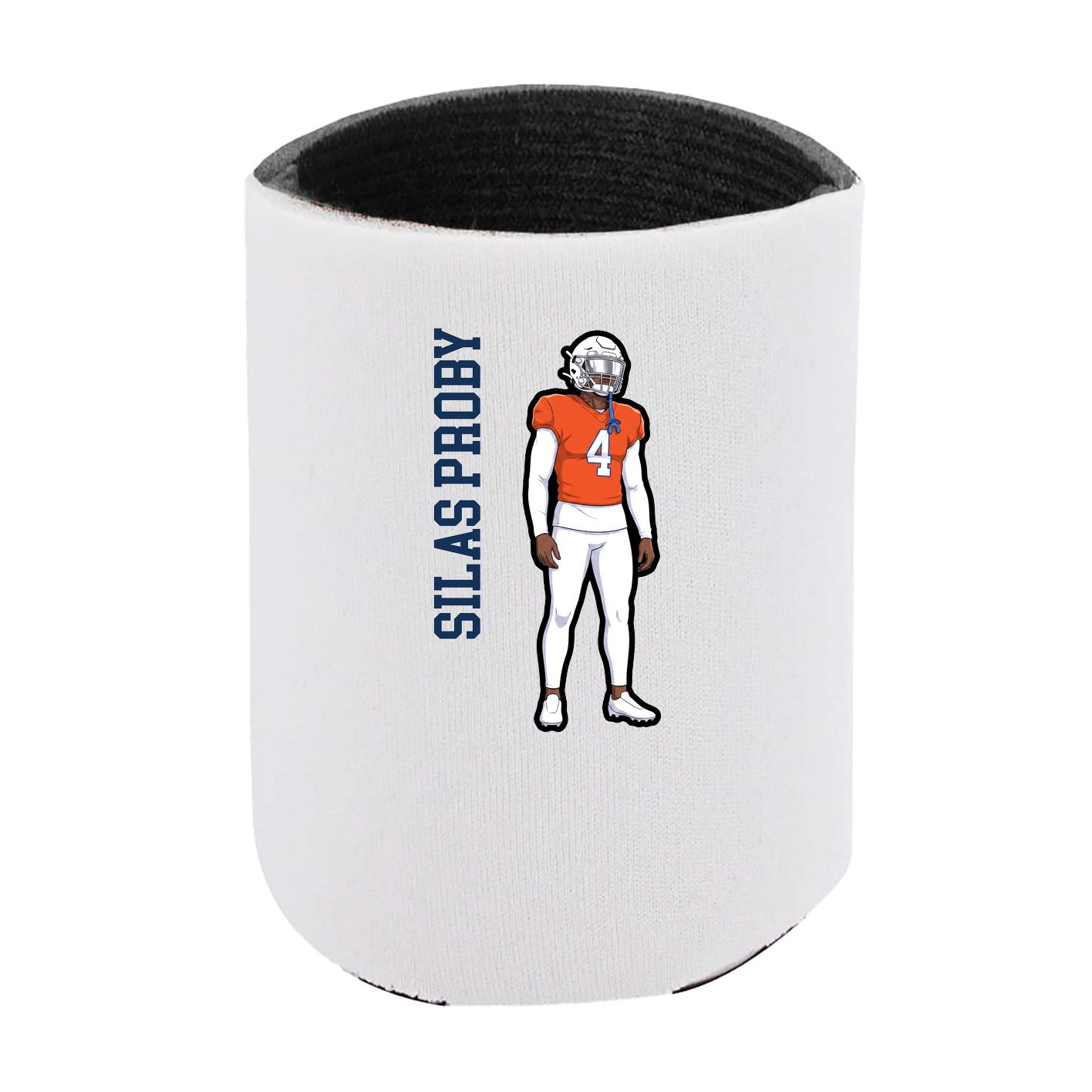 Can Holder — Name Vertical in White