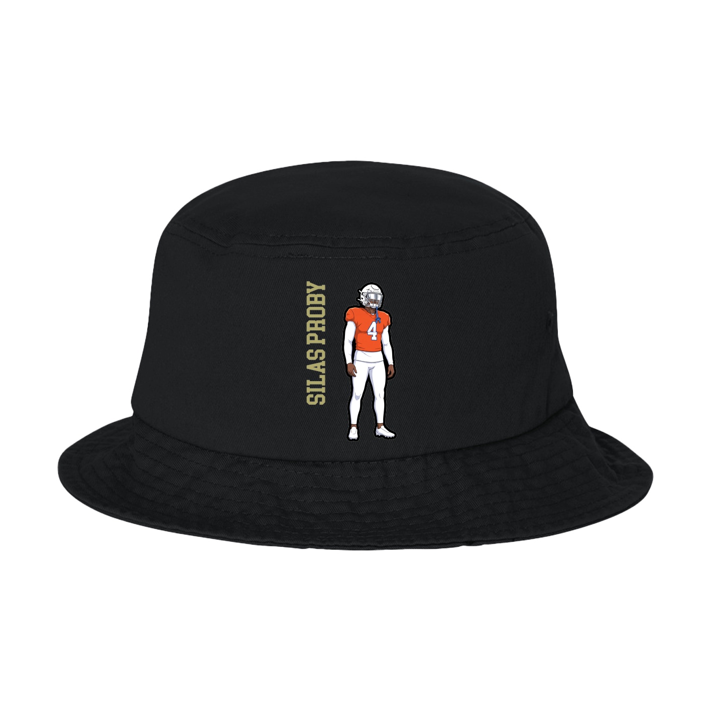 Bucket Cap — Name Vertical in Black