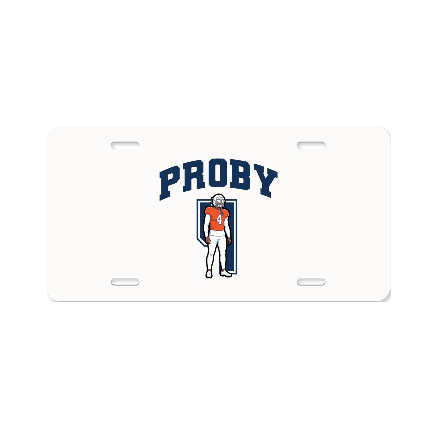 License Plate — Number in Classic