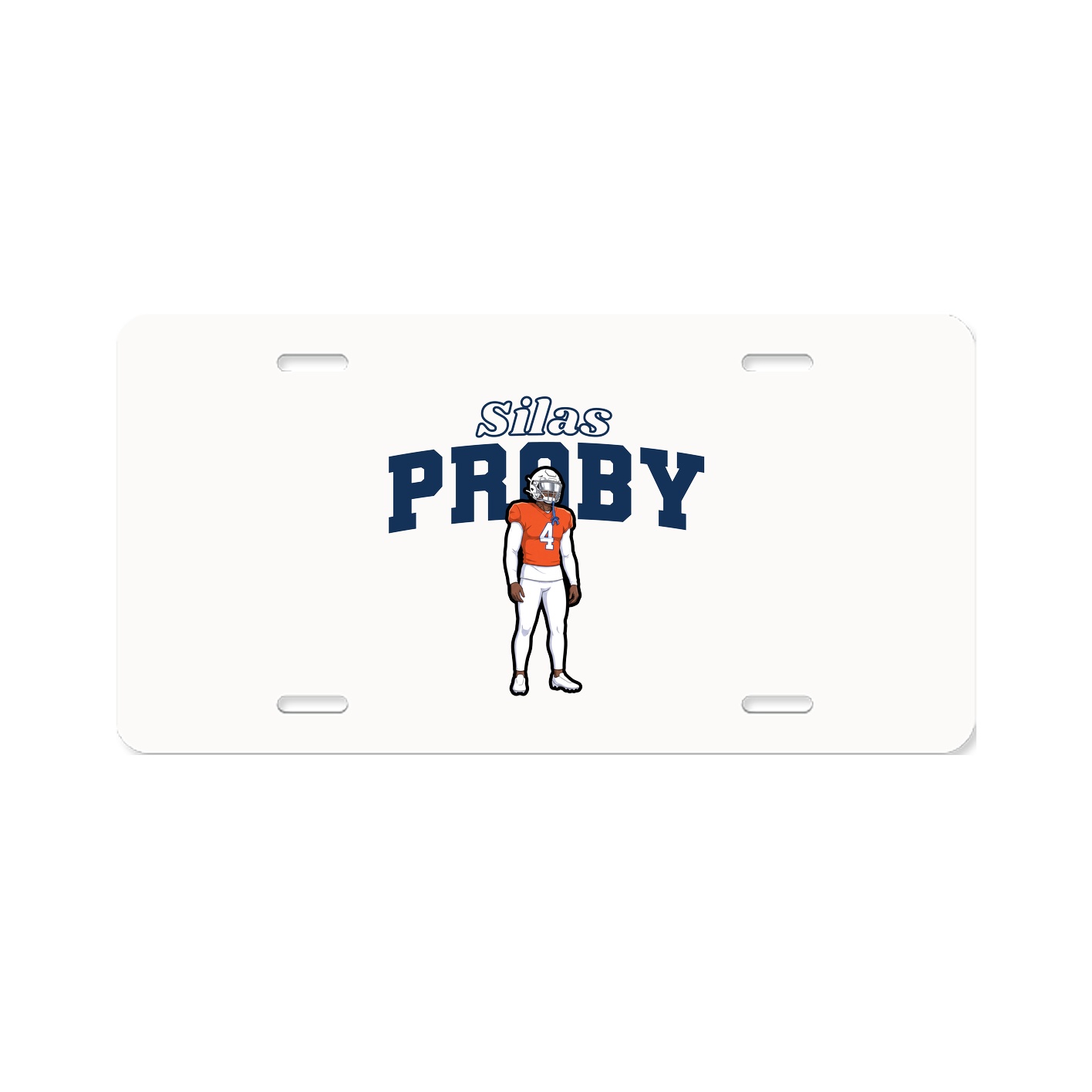 License Plate — Name Arch in Classic
