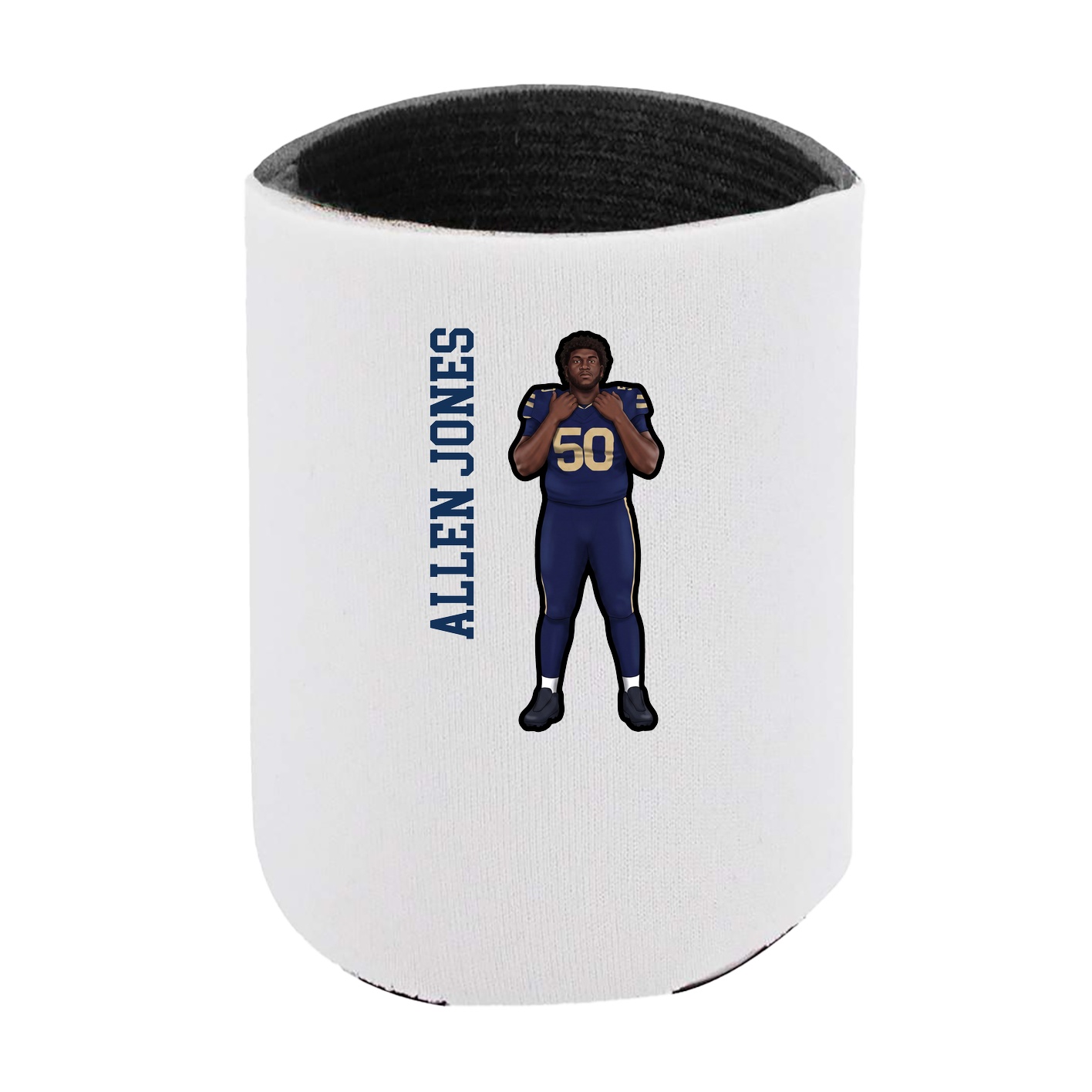 Can Holder — Name Vertical in White