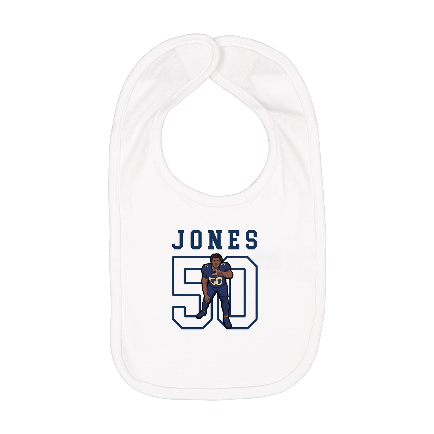 Infant Bib — Shirsey in White