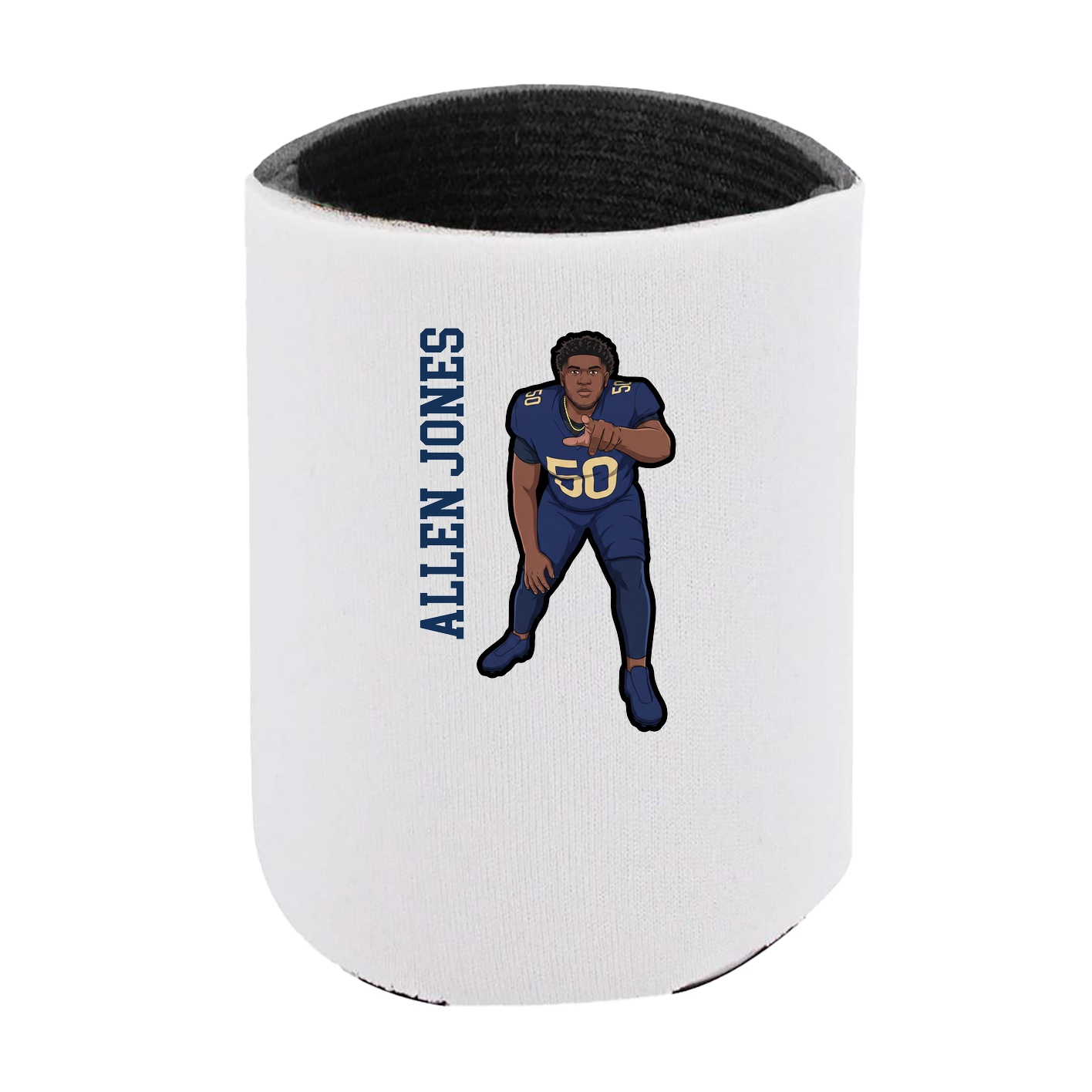 Can Holder — Name Vertical in White