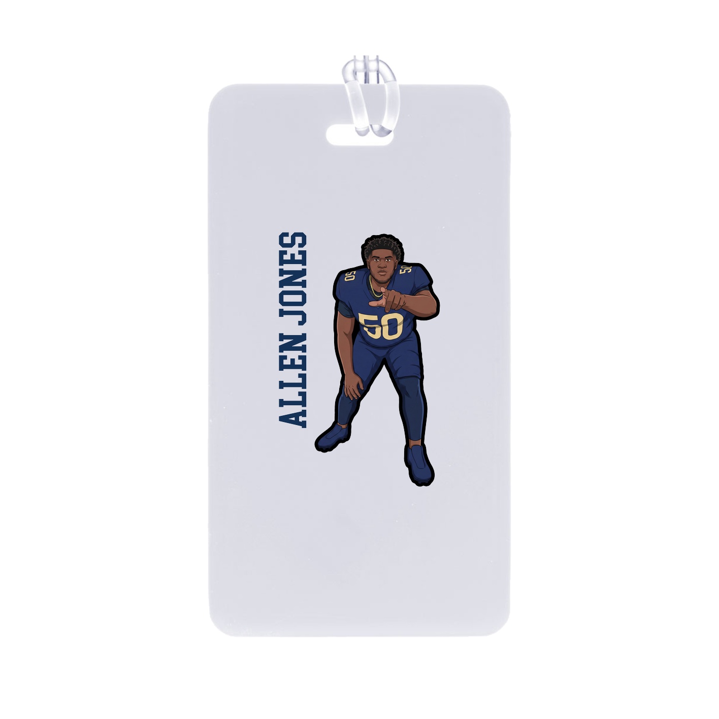 Bag Tag — Name Vertical in Classic